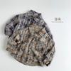 Toddler Kids Plaid Fleece Lined Warm Long Sleeve Casual Shirt For Boys And Girls