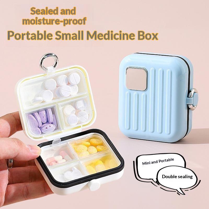 Mini Boîte à Pilules de Voyage Portable Organisateur 7 Jours Rangement Bijoux Pour les Déplacements