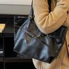 Winter Retro Bag Women's 2025 New Large-capacity Fashionable Versatile Shoulder Bag Simple Commuter Tote Bag