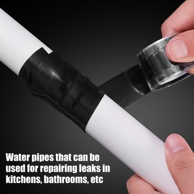 Černé Silné Vodotěsné Pásky Gumové Silikonové Zastavují Úniky Fixační Páska Venkovní Zahrada Vodní Hadice Lepení Rychlé Utěsnění Oprava Potrubí Záplata