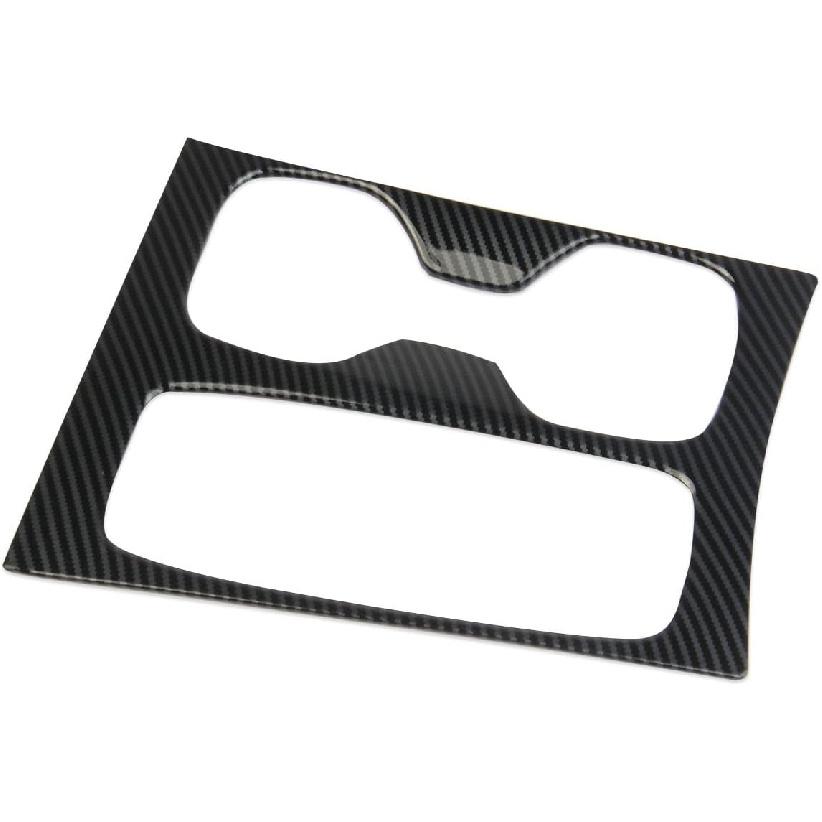 Korlot Karbonfaser Mittelkonsole Schalthebel Becherhalter Panel Abdeckung Zierleiste für Hyundai Tucson/Santa Cruz 2022-2026