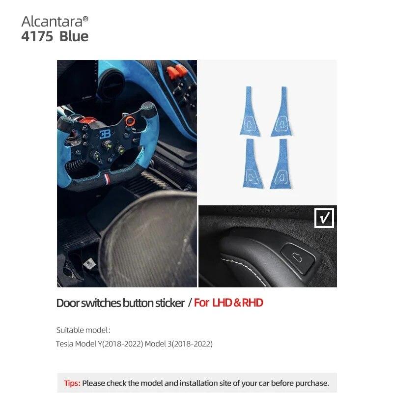 

Betterhumz для Tesla Model 3 Model Y 2018-кнопка переключателя окна автомобиля, наклейка на дверное стекло, подъемная панель управления, аксессуары для отделки 4175 Blue