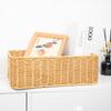 A Nordic Simple Imitation Rattan Storage Basket, Bathroom Cabinet Storage Basket, Household Sundries Basket, Drawer Finishing Basket