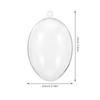 12Pcs Clear Plastic Egg Shaped Fillable Ornament Balls DIY Candy Boxes Christmas Tree Hanging Decorations Easter Wedding Party