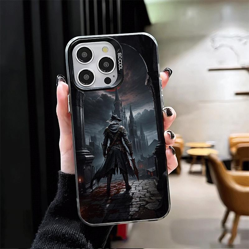 B-Bloodborne Game Soft Phone Case for iPhone 15 16 17 Pro Max 17Air 16E 14 Plus 13 12 Mini Shockproof Cover Back Shell