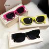 Vintage Gray Square Women Sunglasses   Black Frame Sun Glasses Men Rectangle Shades Eyewear Female Sunnies Oculos UV400