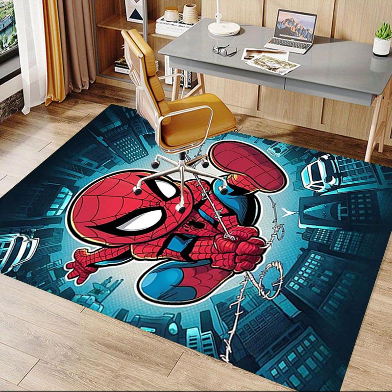 Spiderman Wonder Carpet For Playroom Bedroom Living Room Sofa Home Decorkids Game Area Rug Nonslip Floor Mat