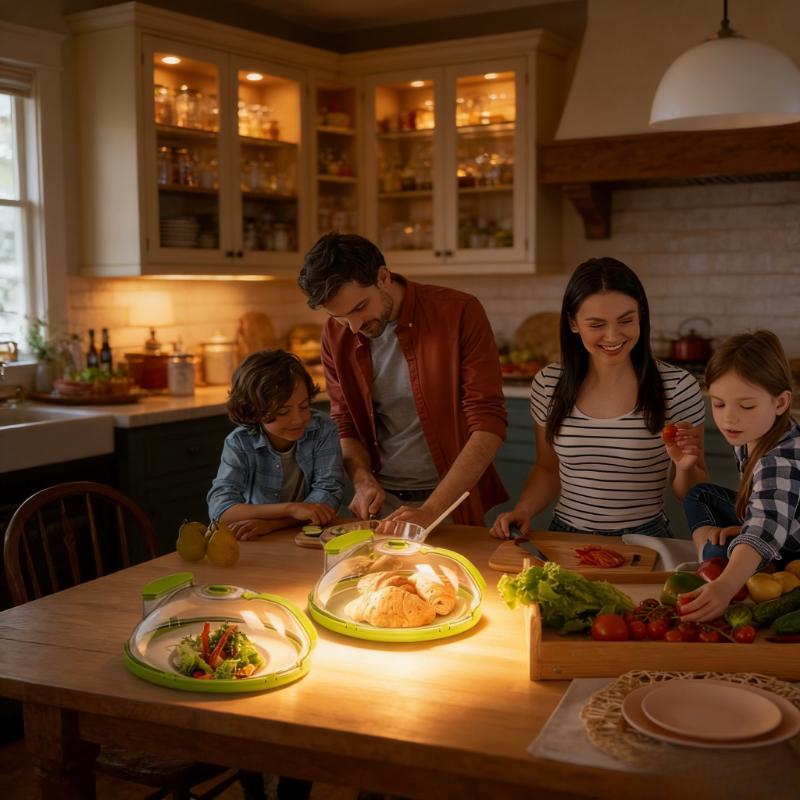 Microwave Splash Guard Food Cover Steamer Lid Transvisible Kitchen Cooking Accessories Gadgets Multifunctional For Home
