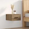 Nightstand Rustic Oak Design 35 x 35 x 20 cm Particleboard