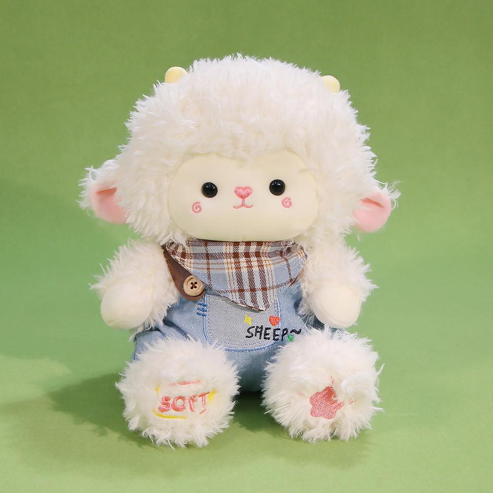 Plüschschaf-Spielzeug für Mädchen mit weicher Polyesterfaser für Schlafkomfort und zum Verschenken