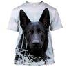 Animal Dog German Shepherd T-shirt Anime 3D Graphic For Couple's Men's Women's Adults' Masquerade 3D Print Casual Daily