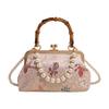 Handbag  Shoulder Bag Retro Pearl Chain Crossbody Bag  Women's Bag