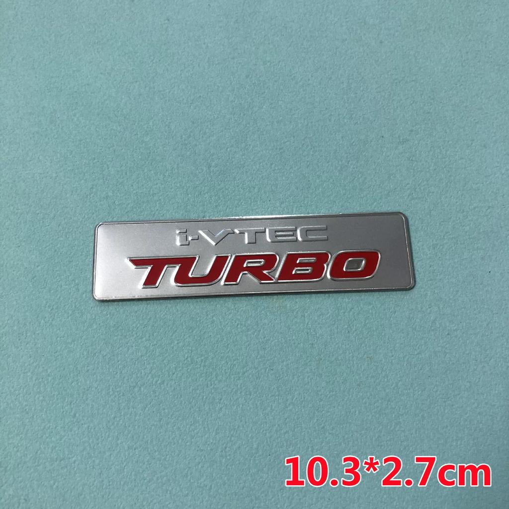 Suitable for CRV Odyssey i-VTEC TURBO metal sticker VTEC modified aluminum sticker