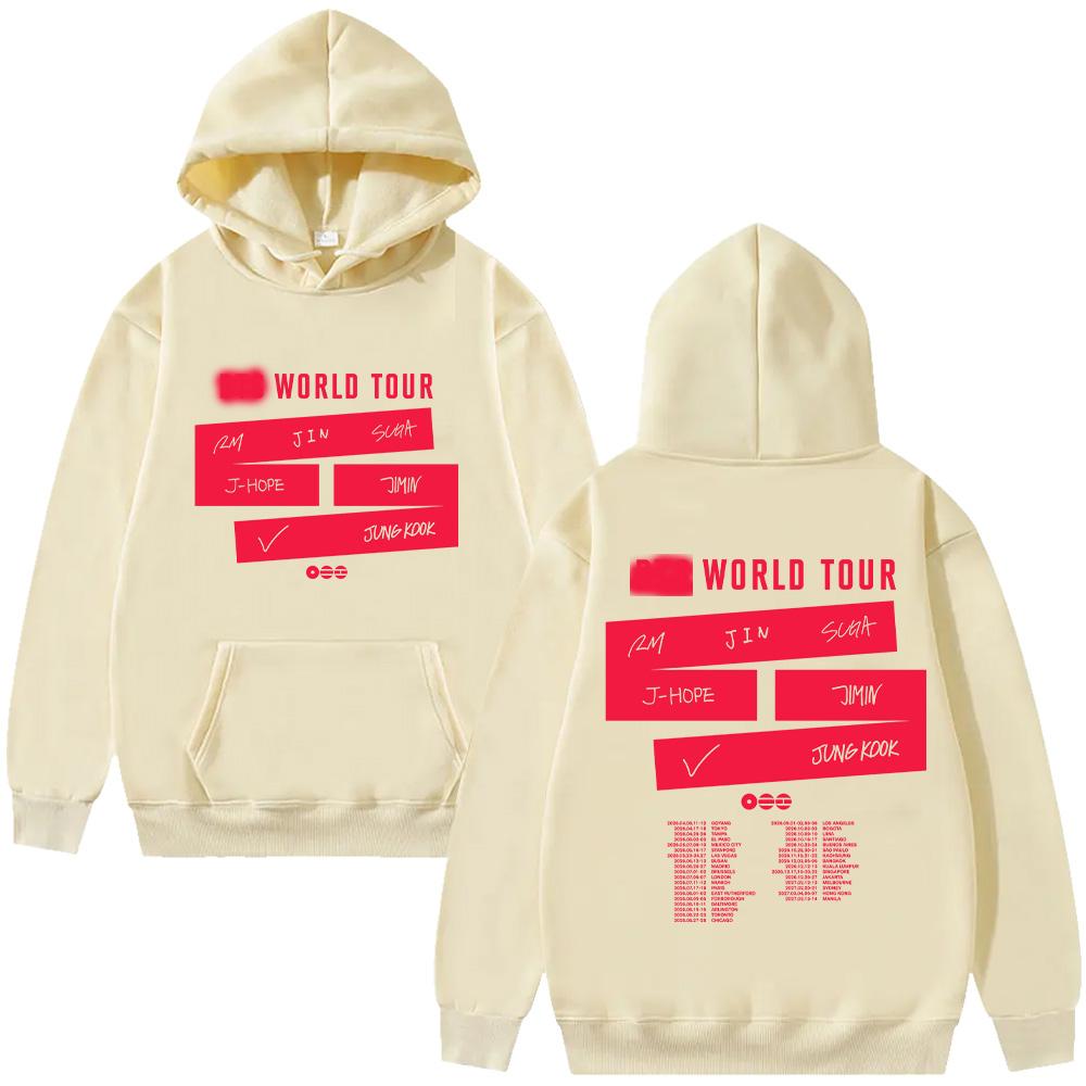 The 5th Album World Tour Hoodies New Y2k Fashion Sweatshirt Men and Women Long Sleeve Pullovers High Street Casual Clothes