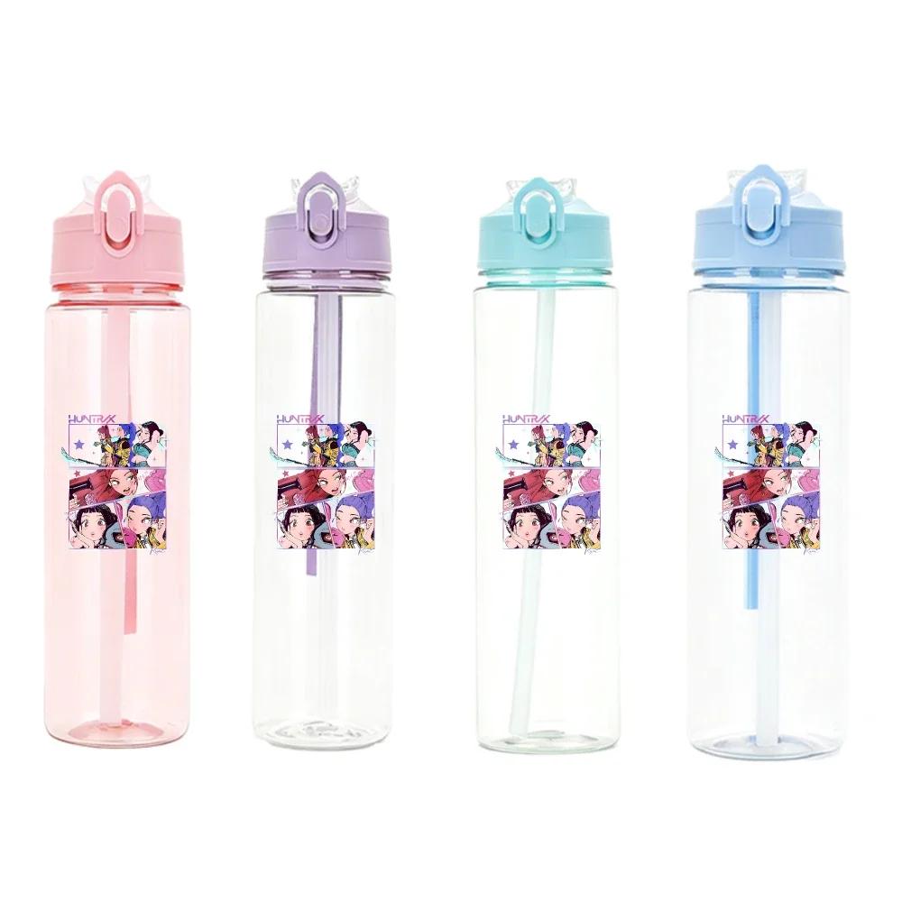 Anime Kpop Demon Hunters Character Water Cup Big Capacity Outdoor Portable Drinking Bottle Present designed for Boys plus Girls