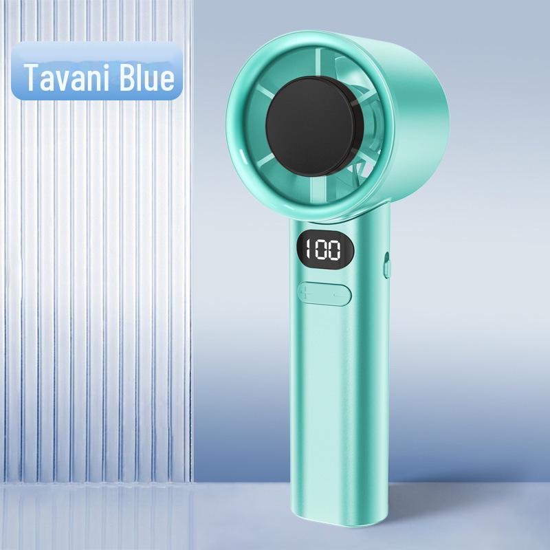 Portable Leafless Handheld USB Fan: Silent, High-Wind Mini Air Conditioner