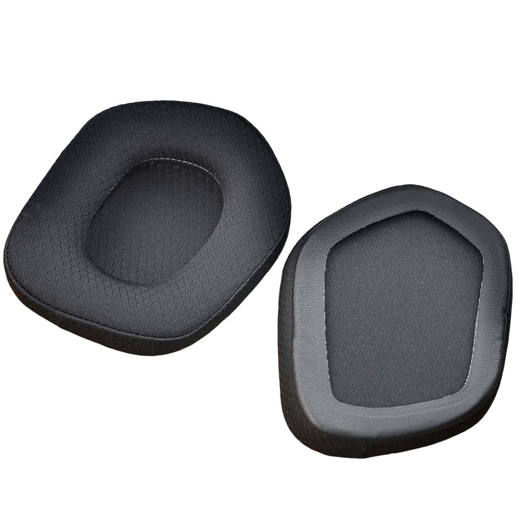 Washable Fabric Football Net Ear Cushions for G533 G335 Headsets Nonslip Design Breathable Earmuffs Replacement