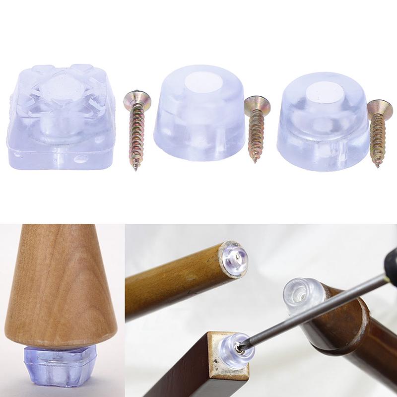 12Pcs Chair Table Leg Bottom NonSlip AntiSkid Glides Floor Protector