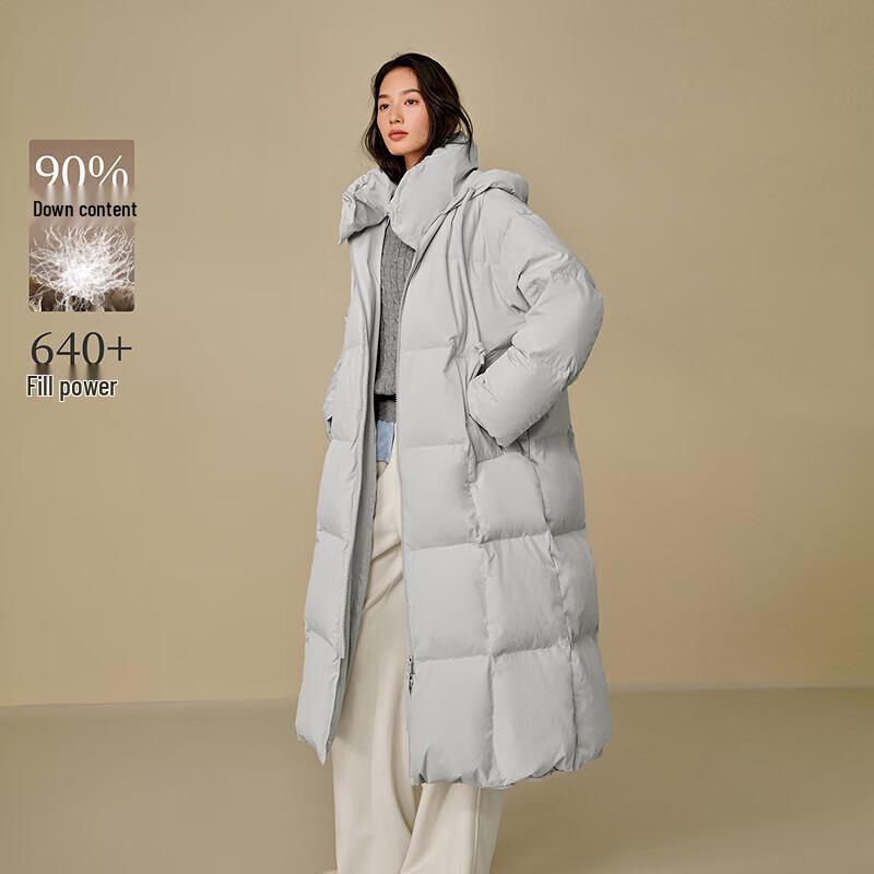 Inman Women s Drawstring Hooded Long Down Jacket M