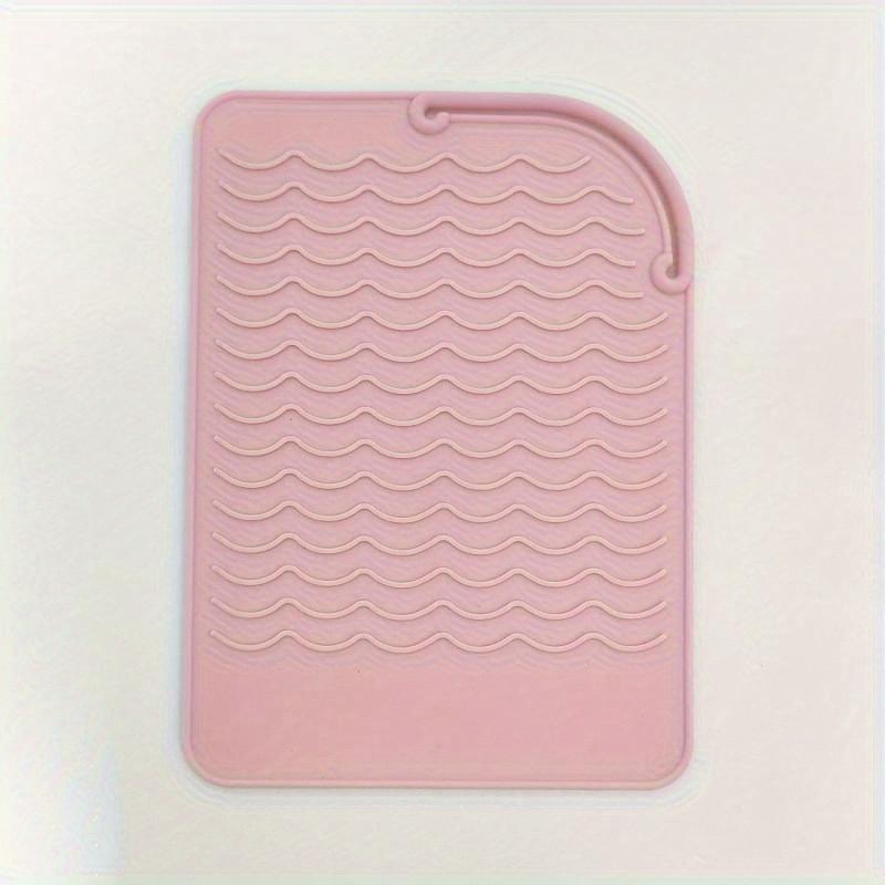Curled Hair Stick Clip Insulation Pad, Straightener Perm Stick Silicone Insulation Pad Anti Slip Silicone Pad Meal Mat
