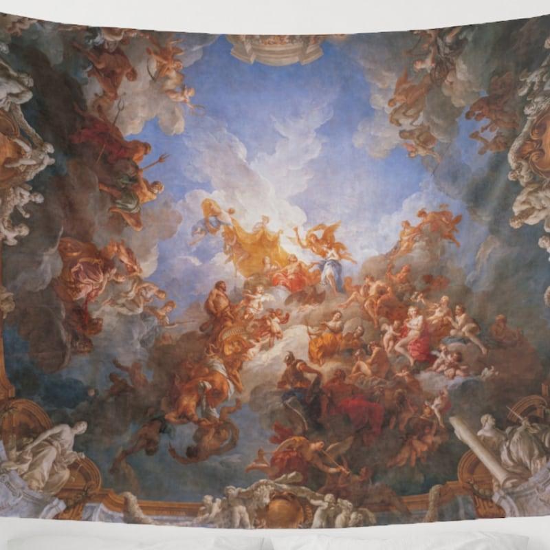 Tapestry of the apotheosis of Greek mythology of the Renaissance 75x100
