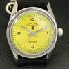 VINTAGE FAVRE LEUBA SEA KING 101 HAND-WINDING SWISS MENS YELLOW WATCH a702001-5 R208-a702001