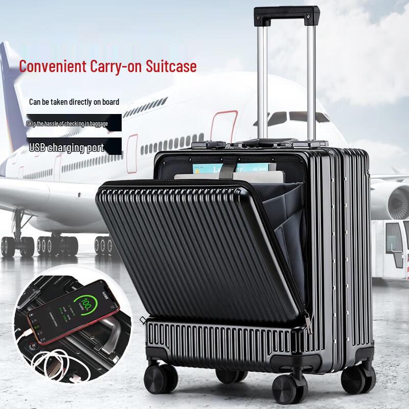 Tymon K1902 Front-Opening Business Hardside Carry-On Luggage