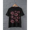2026 Summer Unisexs Black Eyes Star Printed Round Neck Short Sleeve 100 Cotton Neutral Soft Breathable Hip Hop Tshirt