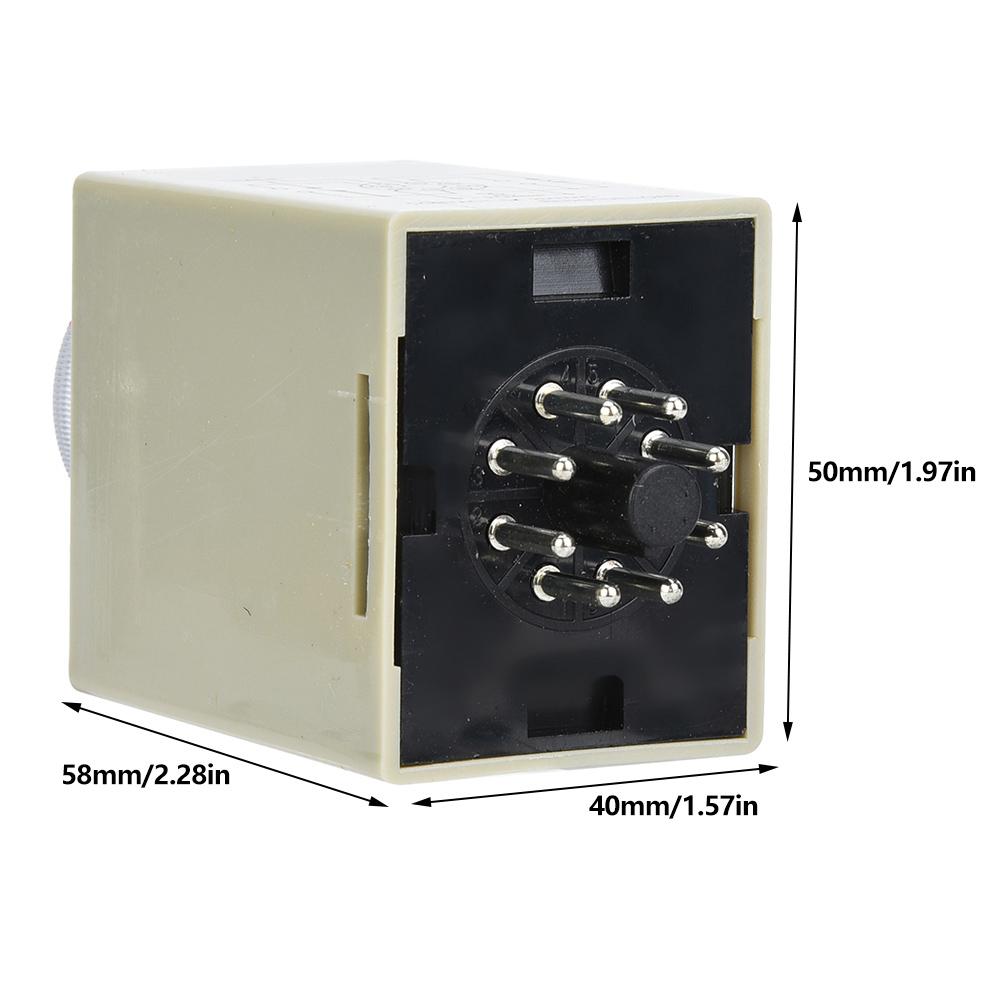 AH33 Timer Relay Electronic Type Adjustable Release Delay Type Relay 8 Pins 10Min(24V)