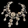 Nieuwe Mode Persoonlijkheid Rond Strass Ketting Set, Banket Feest Overdreven Ketting Oorbellen Accessoires Sieraden