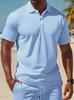 Premium Loose-Fit Versatile Short-Sleeve Polo Shirt and Shorts Summer Set