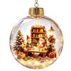 Transparent Light-Up Christmas Ornament Ball for Holiday Tree Hanging Decor