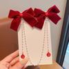 Sweet Diamond Tassel Hair Clip Cute Bowknot Hair Clip Hot Sale Broken Hair Clip  Party