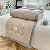 Lightweight Summer Blanket - Breathable Machine-Washable Quilt For All Season Use In Solid Colors