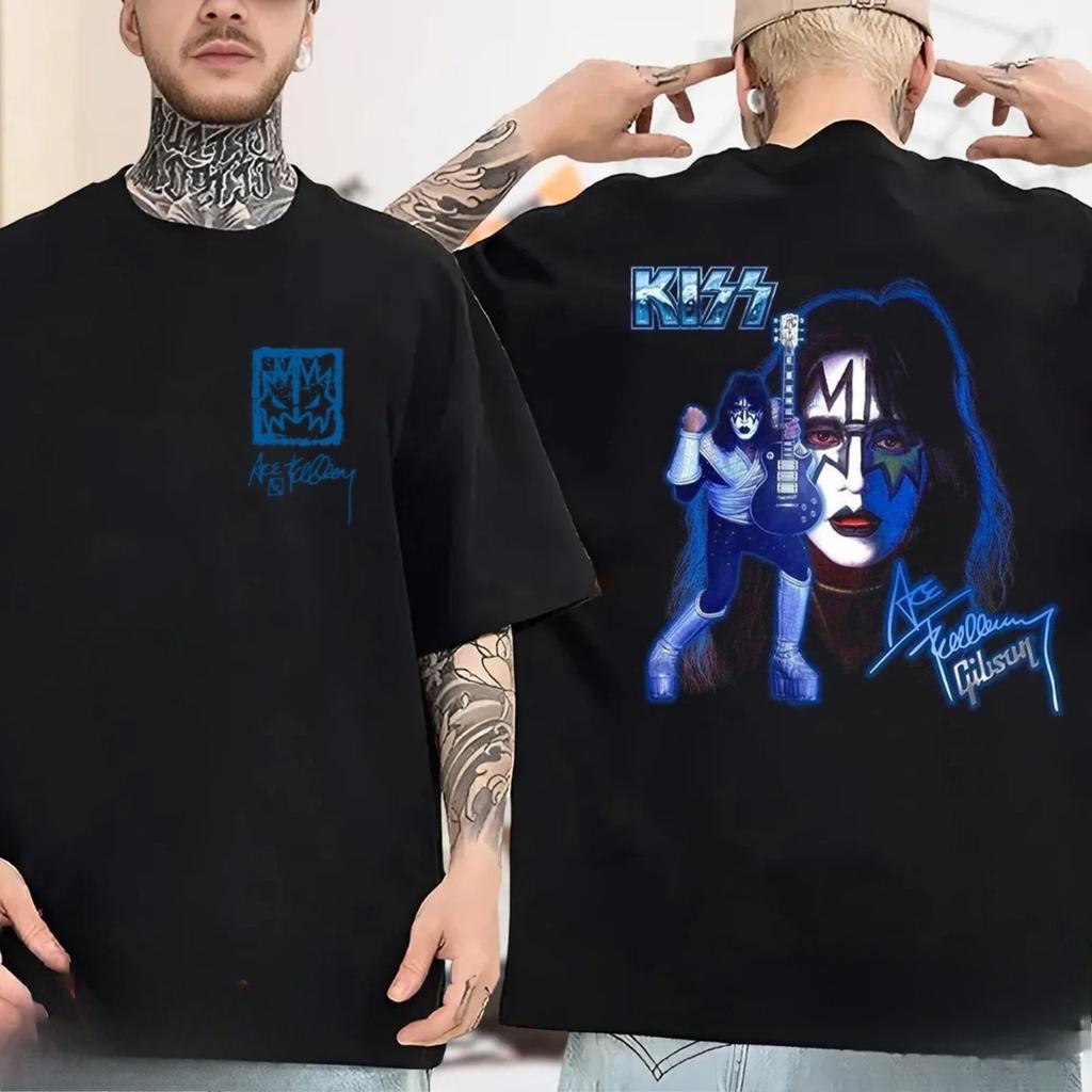 New KISS Ace Frehley Legendary 1951-2025 Memorial TShirt - Multicolors High-end Luxury Is for Both Men and Women Top Y2k