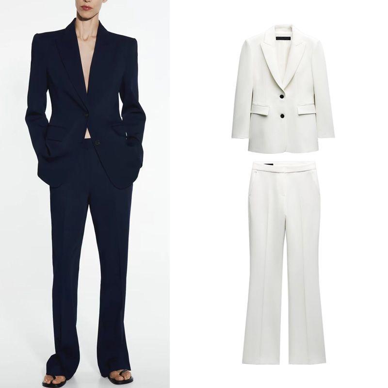 Stitching Slim Fit Blazers 2191600 2753345 Trumpet Pants 2192600 2753245