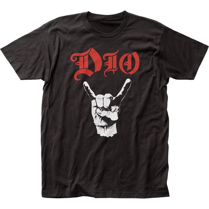 

DIO Devil Horns Unisex T-shirt Music Classic Concert Rock Band Tee New Black XXL