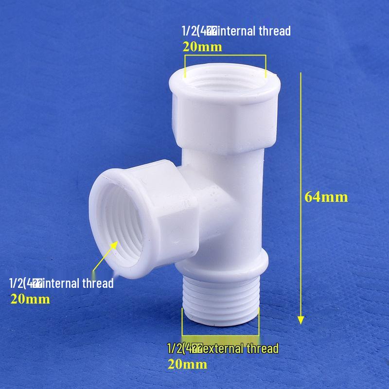 Male-to-Male Plastic Extension Nipple Connector with External Thread Adapter, High-Temperature Resistant, Sizes: 4/6/1 Inch.