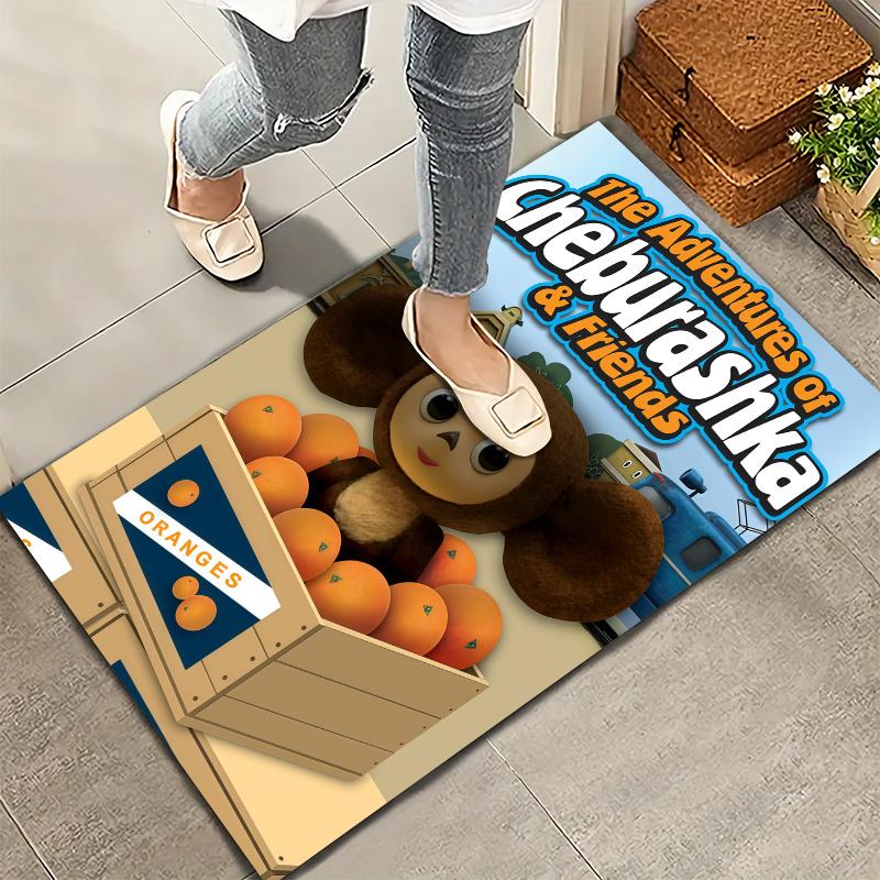 Cheburashka Carpet Rug for Living Room Bedroom Home Sofa Decoration,Kids play Nonslip Floor Mat