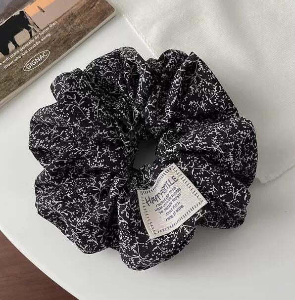 Korean retro fabric large intestine hair band female elegant hair tie rope rubber band high ponytail head jewelry headband