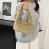 Winter New Plush Underarm Shoulder Bag Hand Carry Women's Change Bag Small Fresh Casual Portable Casual Women's Bag
