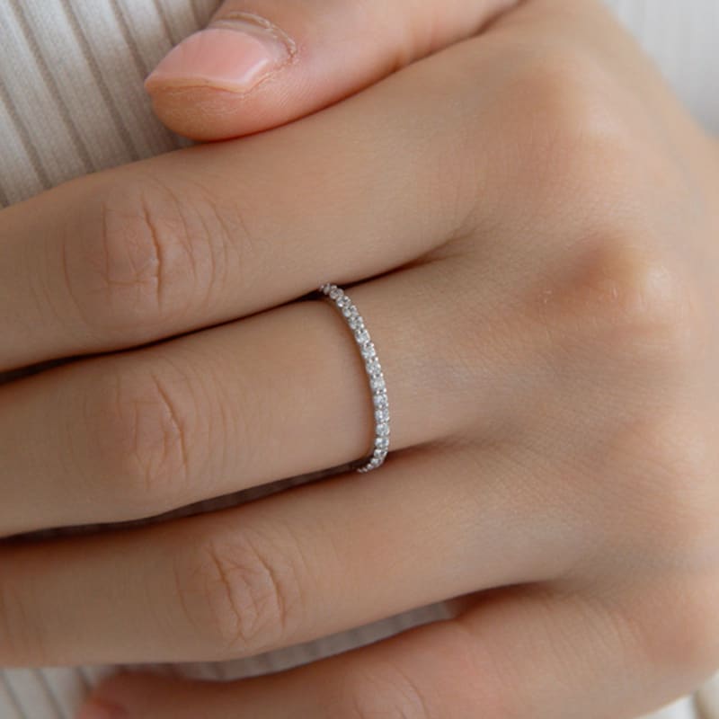 LUNNE 14k Lab Diamond Pave Ring (14k Gold) #LCR03