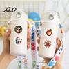 Christmas Scrapbooking Stickers Round Stickers, Santa Claus Snowman And Gingerbread Patterns Print, Holiday Envelope Seals Self Adhesive for