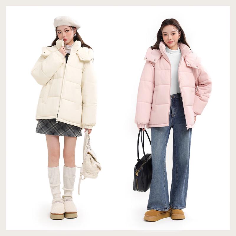 MJ STYLE Women's Hooded Puffer Jacket