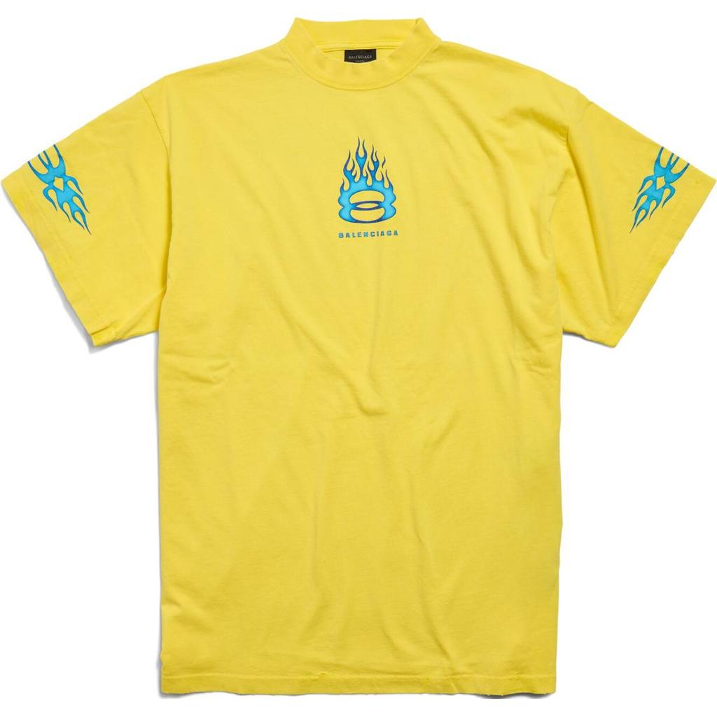 Balenciaga Burning Unity Large Fit T Shirt 787349TQVW77411
