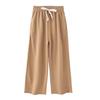Girls' Spring 2025 Korean Style Straight-Leg Casual Pants for Kids
