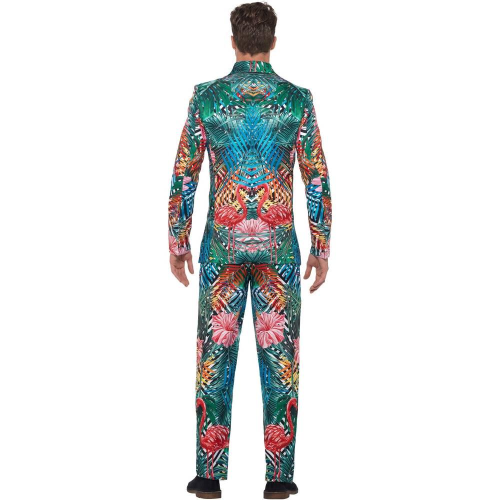 Smiffys Mens Hawaiian Tropical Flamingo Costume Suit