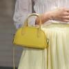 Leather Portable Bowling Bag Women's 2026 New Niche Fashion Pillow Bag Versatile One Shoulder Crossbody Small Bag