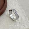 Cuiyan S925 Silver Korean Luxury Lace Argyle Engraved Women's Exquisite Index Ring