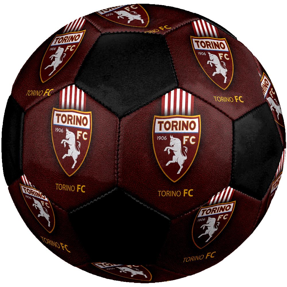 TAGLIA 5 Pallone da Calcio Torino FC Colorato Per Tutte le Età Cucito a Macchina PVC Pronto per la Competizione Resistente Alto Rimbalzo